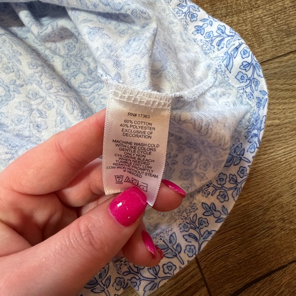 short Aria floral romantic lightweight 3/4th sleeve whimsical wrap robe - Picture 9 of 9